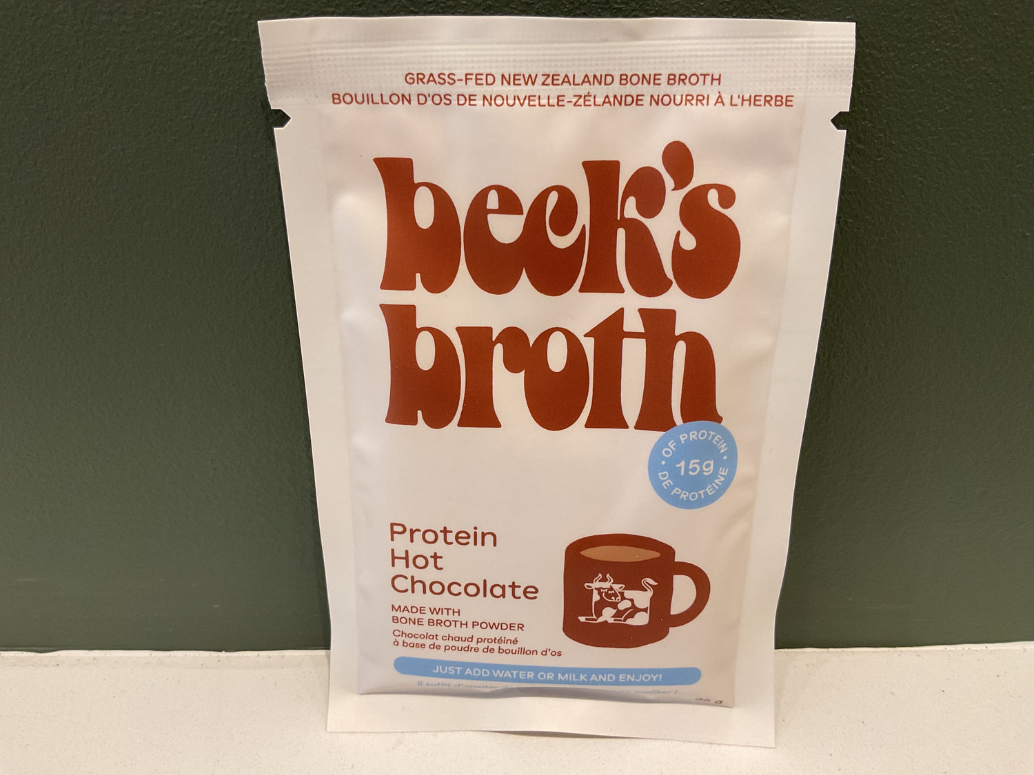 Beck's Broth Protein Hot Chocolate, Single Pack
