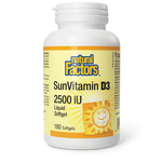 Natural Factors SunVitamin D3 2500 IU - 180 Softgels