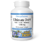 Natural Factors Ultimate 3-6-9 1200mg, OmegaFactors