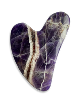 Happy Gua Sha Amethyst Heart