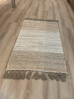 Beige Tassle Rug