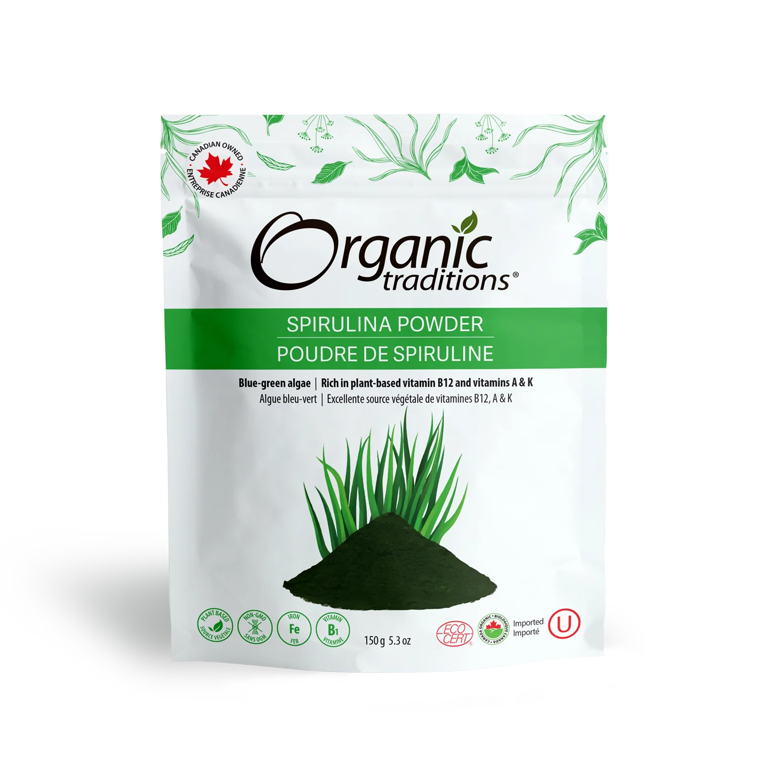 Organic Traditions Spirulina Powder