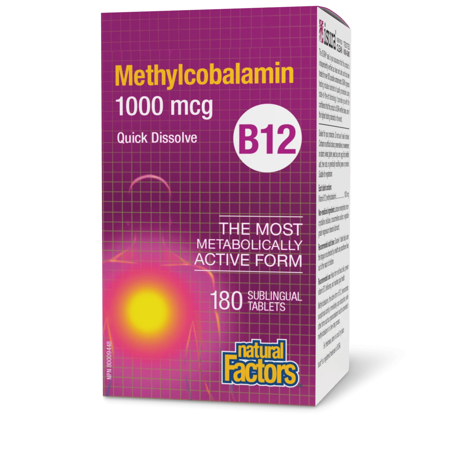 Natural Factors B12 Methylcobalamin 1000mcg