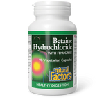 Natural Factors Betaine Hydrochloride with with Fenugreek