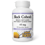 Natural Factors Black Cohosh Standardized Extract 40mg