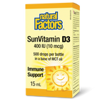 Natural Factors SunVitamin D3 Drops 400 IU