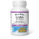 Natural Factors 100% Natural GABA 100mg, Stress-Relax