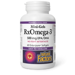 Natural Factors RxOmega-3 Mini-gels 500mg