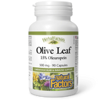 Natural Factors Olive Leaf 500mg, HerbalFactors