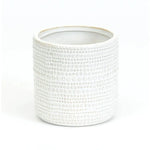 Bacon Basketware Small White Textured Pot