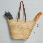 Bacon Basketware Straw Market Shoulder Bag