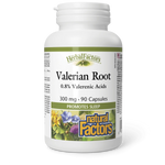 Natural Factors HerbalFactors, Valerian Root 300mg
