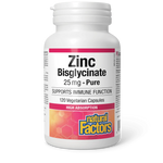 Natural Factors Zinc Bisglycinate 25mg