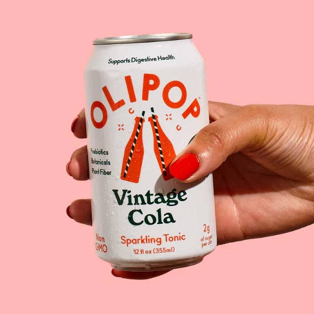 Olipop Prebiotic Soda, Vintage Cola