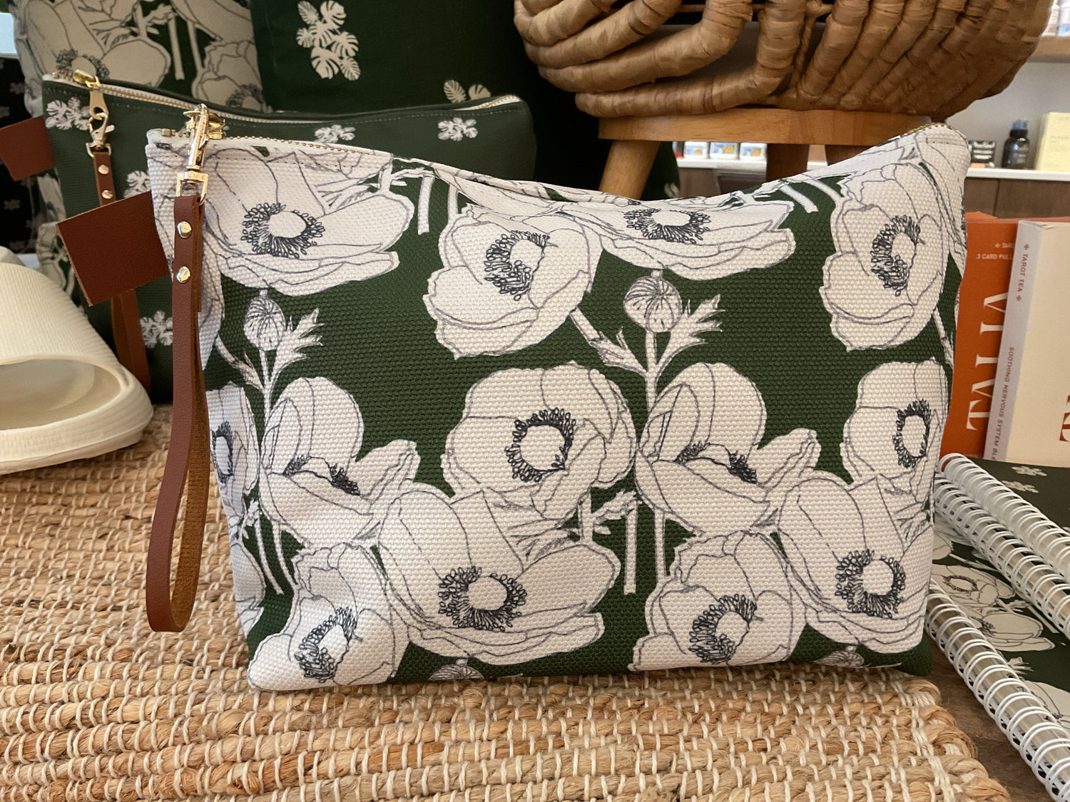 Jen Sutherland Studio Makeup Bag 12“ Anemones