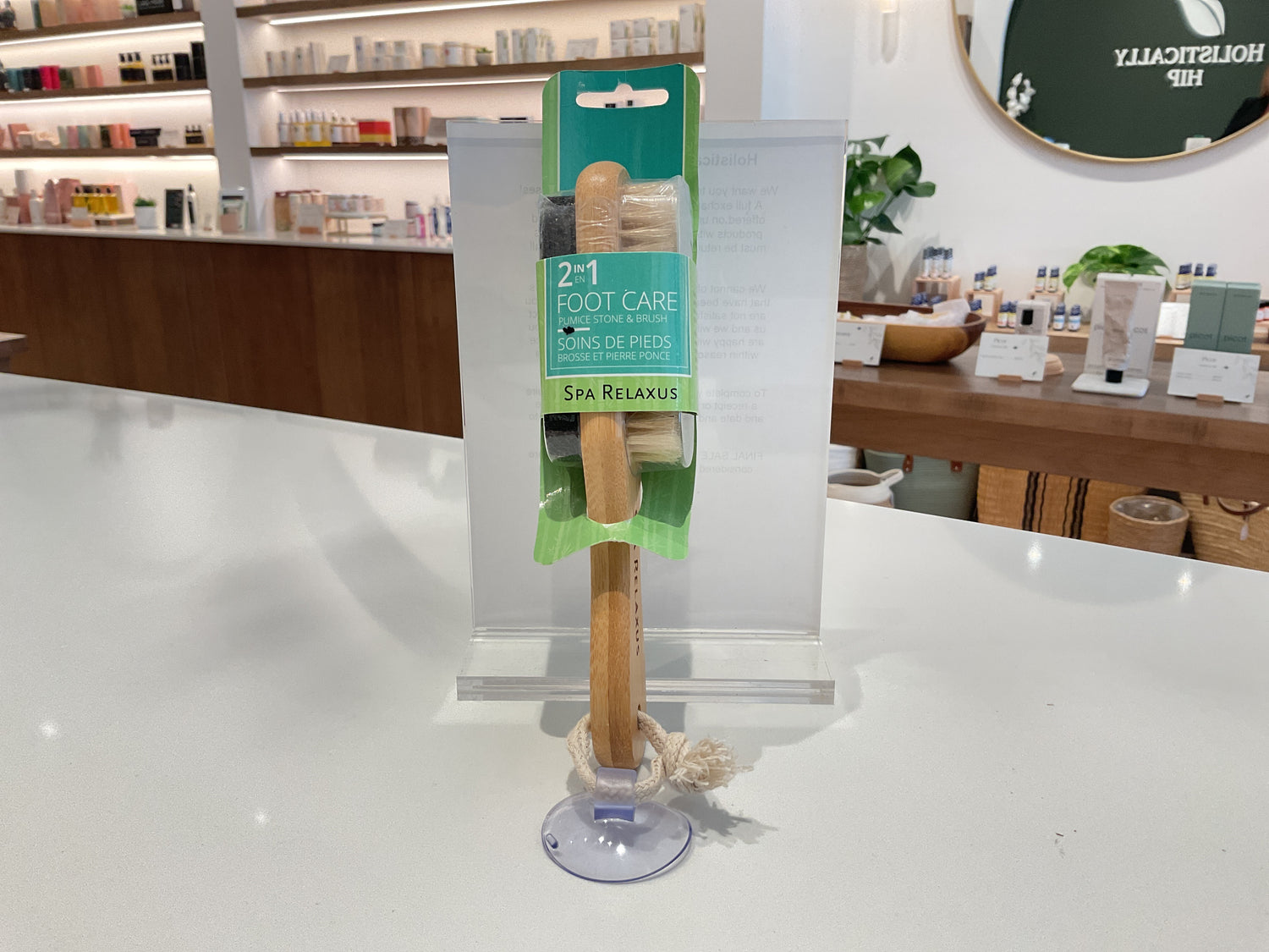 Spa Relaxus 2 in 1 Foot Care Pumice Stone & Brush