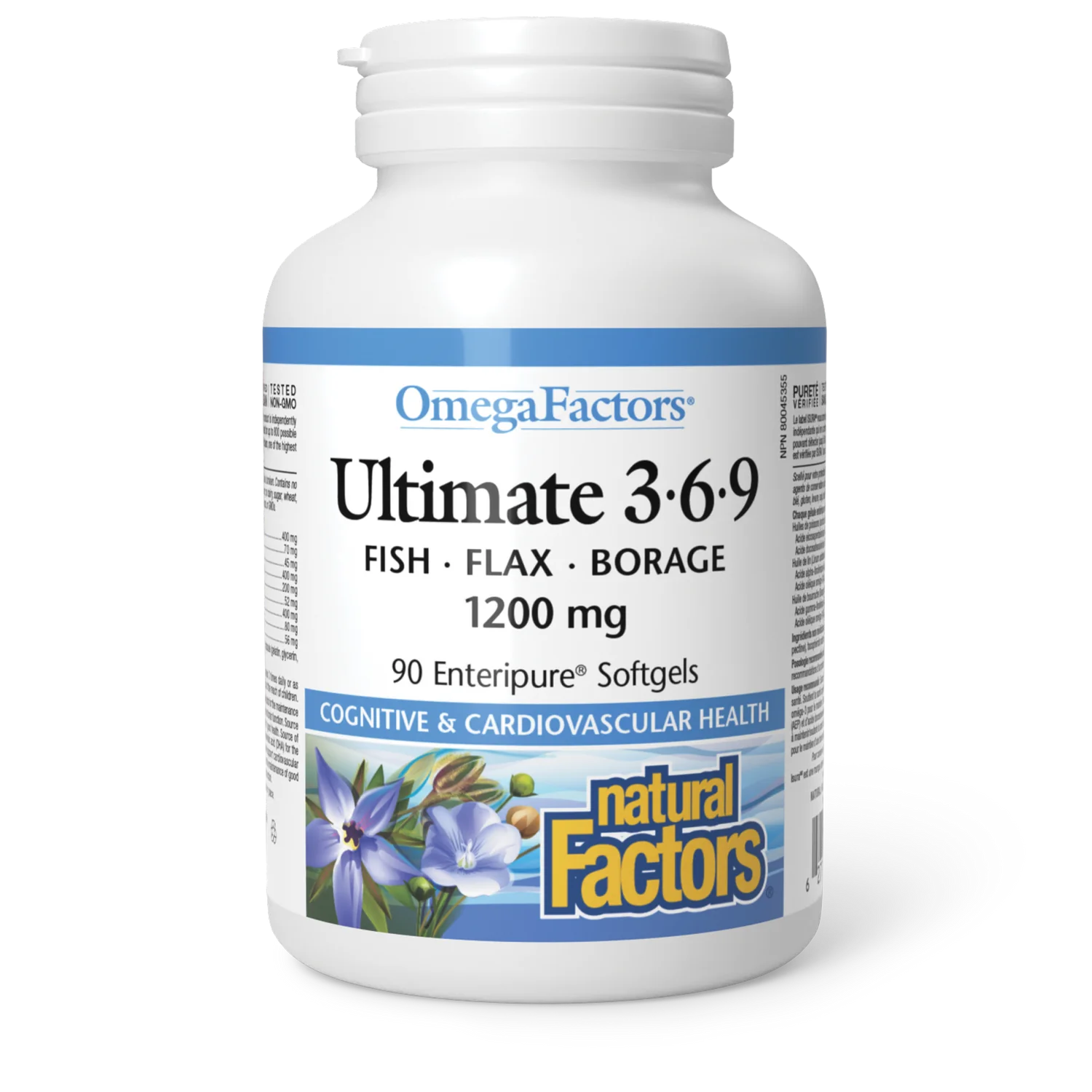 Natural Factors Ultimate 3-6-9 1200mg, OmegaFactors