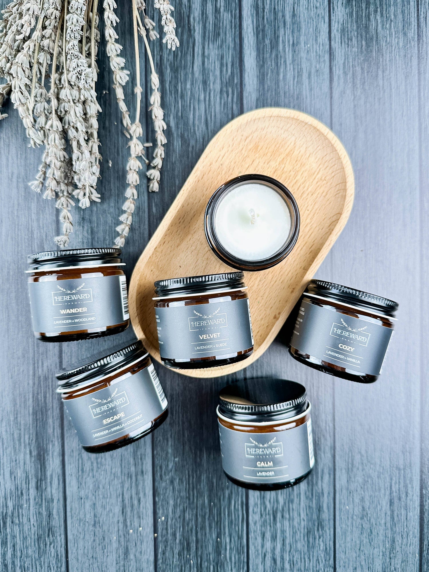 Hereward Farms Soy Candle | Wander (Lavender + Woodland)