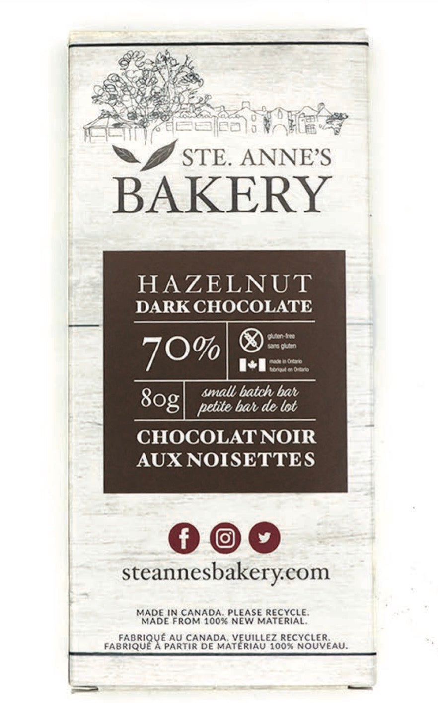 HAZELNUT DARK CHOCOLATE 80 g