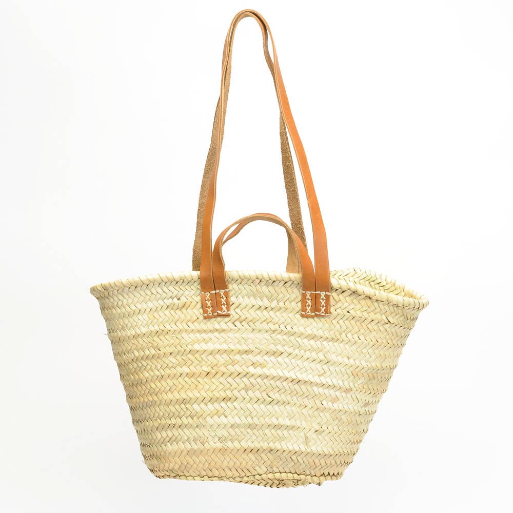 MARKET BAG WITH HANDLES AND SHOULDER STRAPS