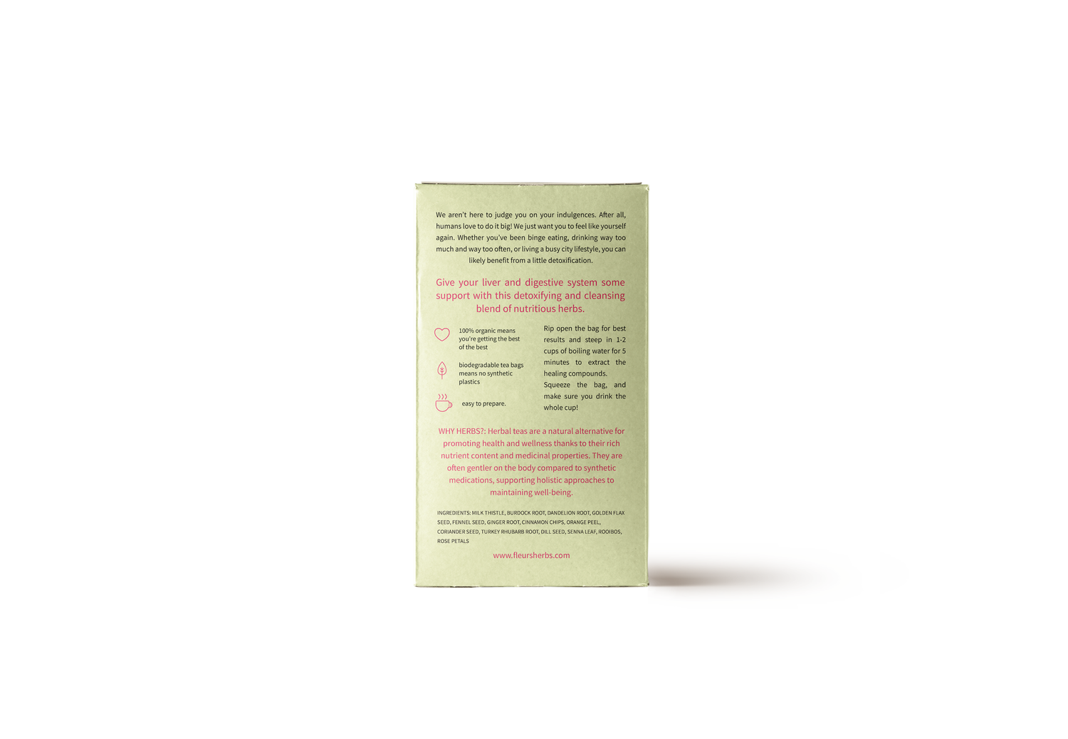 FLEURS CLEAN - DETOX LIVER + GUT HEALING TEA