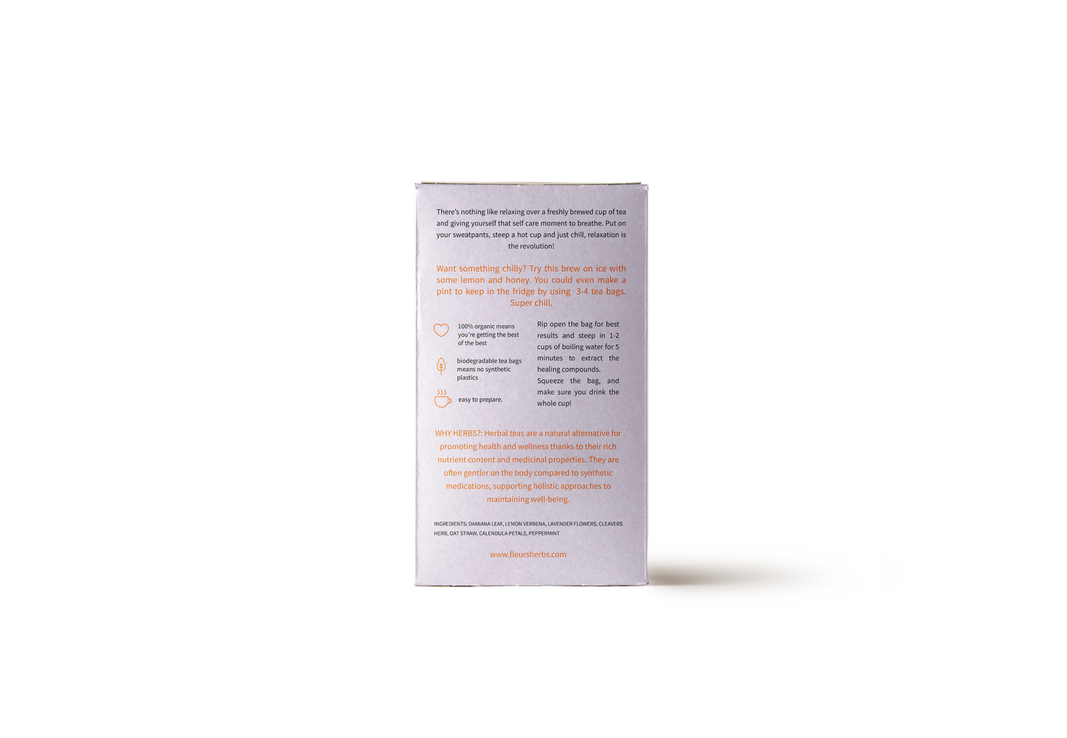 FLEURS CHILL - ANTI-ANXIETY SOOTHING TEA BAGS
