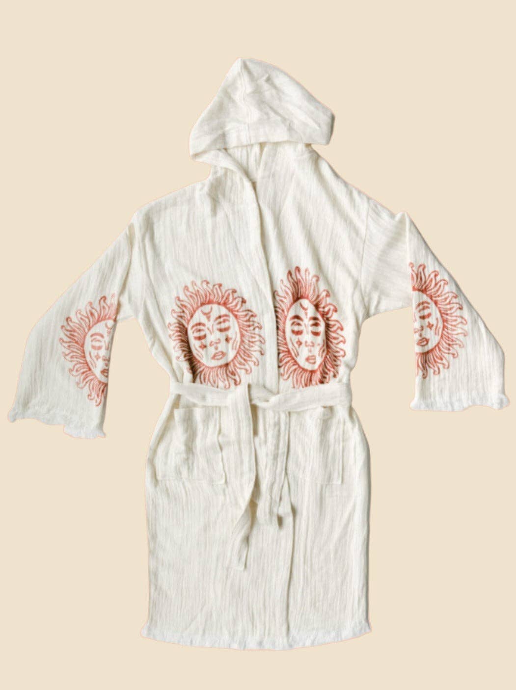 Rojo Glow Hooded Bathrobe
