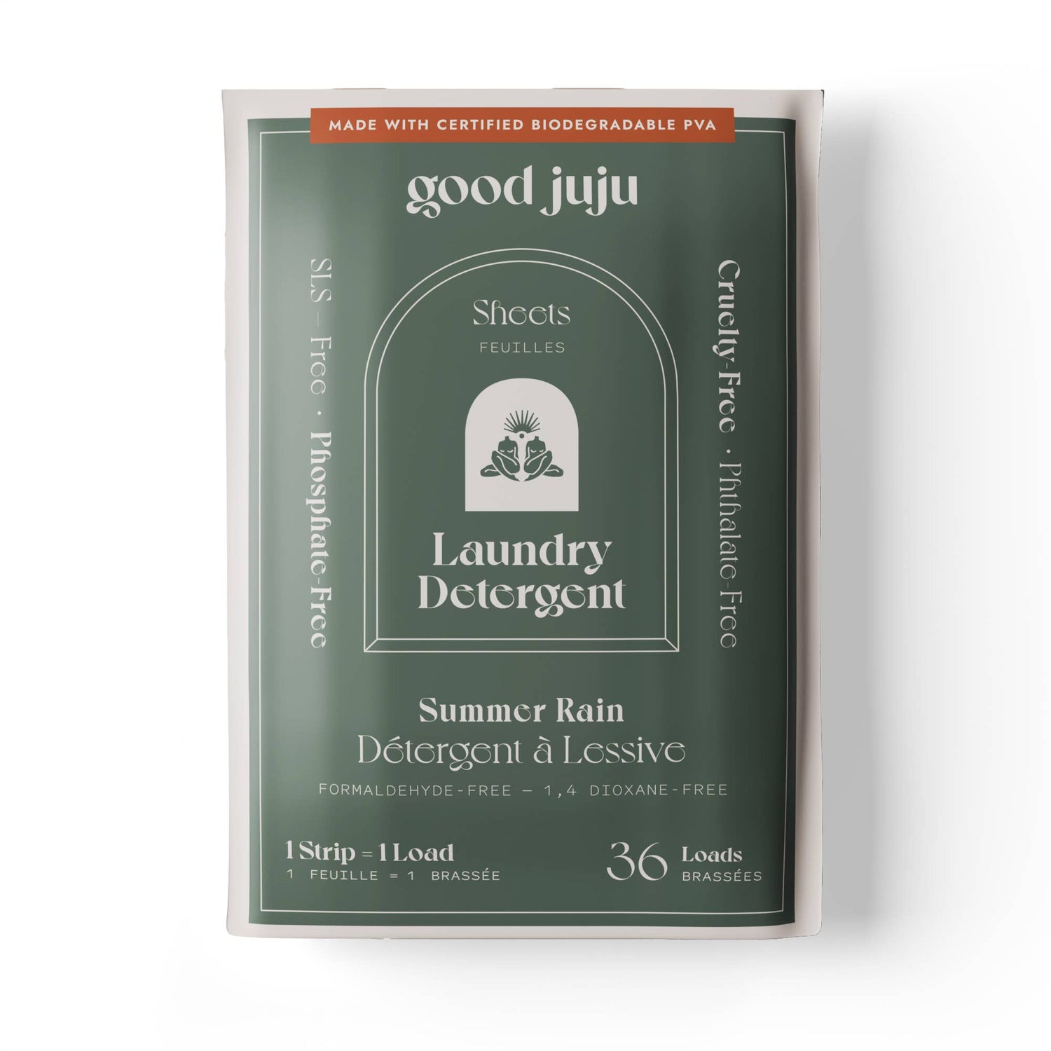 Good Juju Laundry Detergent Sheets in Summer Rain