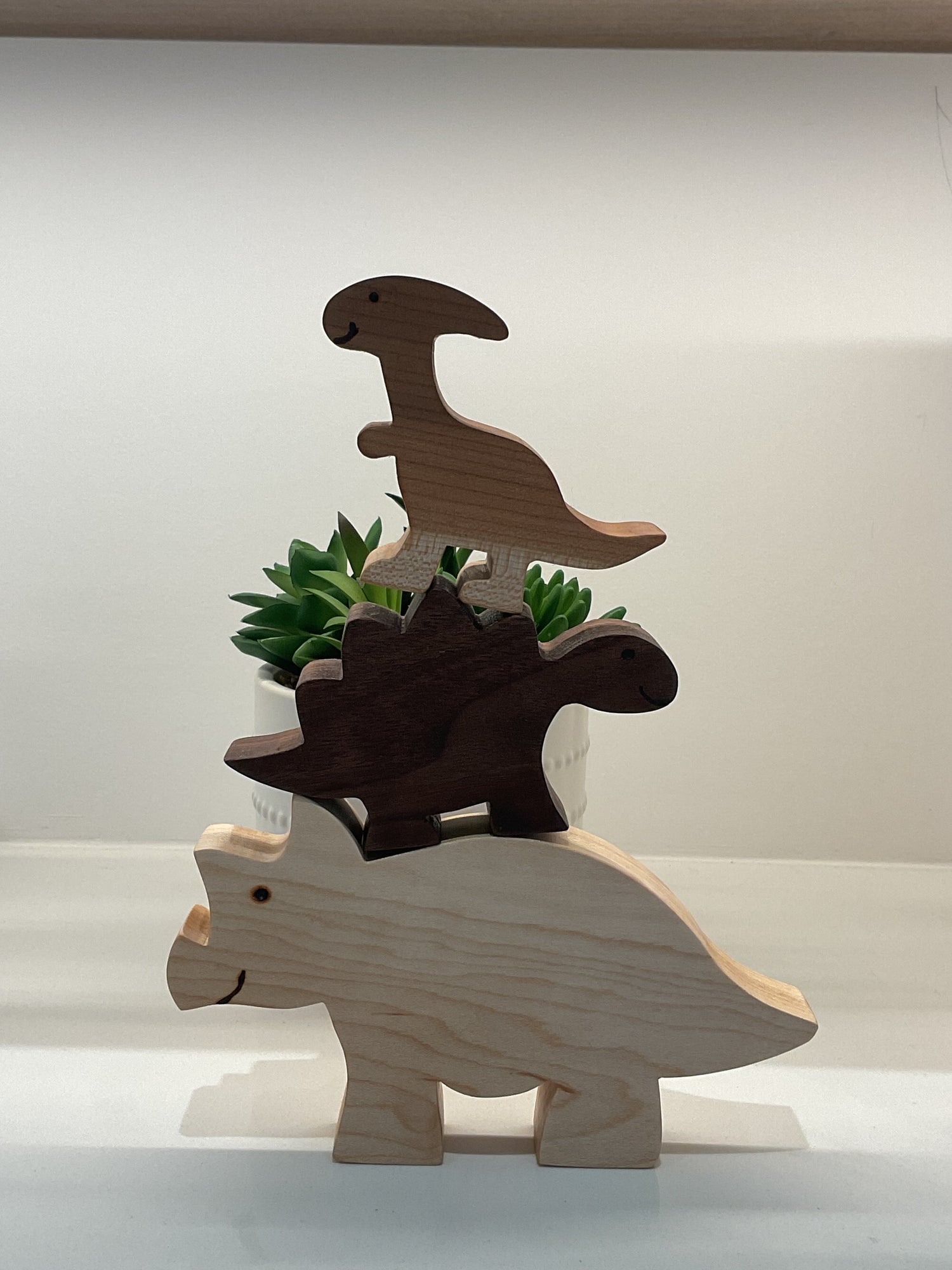 Wooden Toys by Chris - STACKING DINO’s (Set of 3)