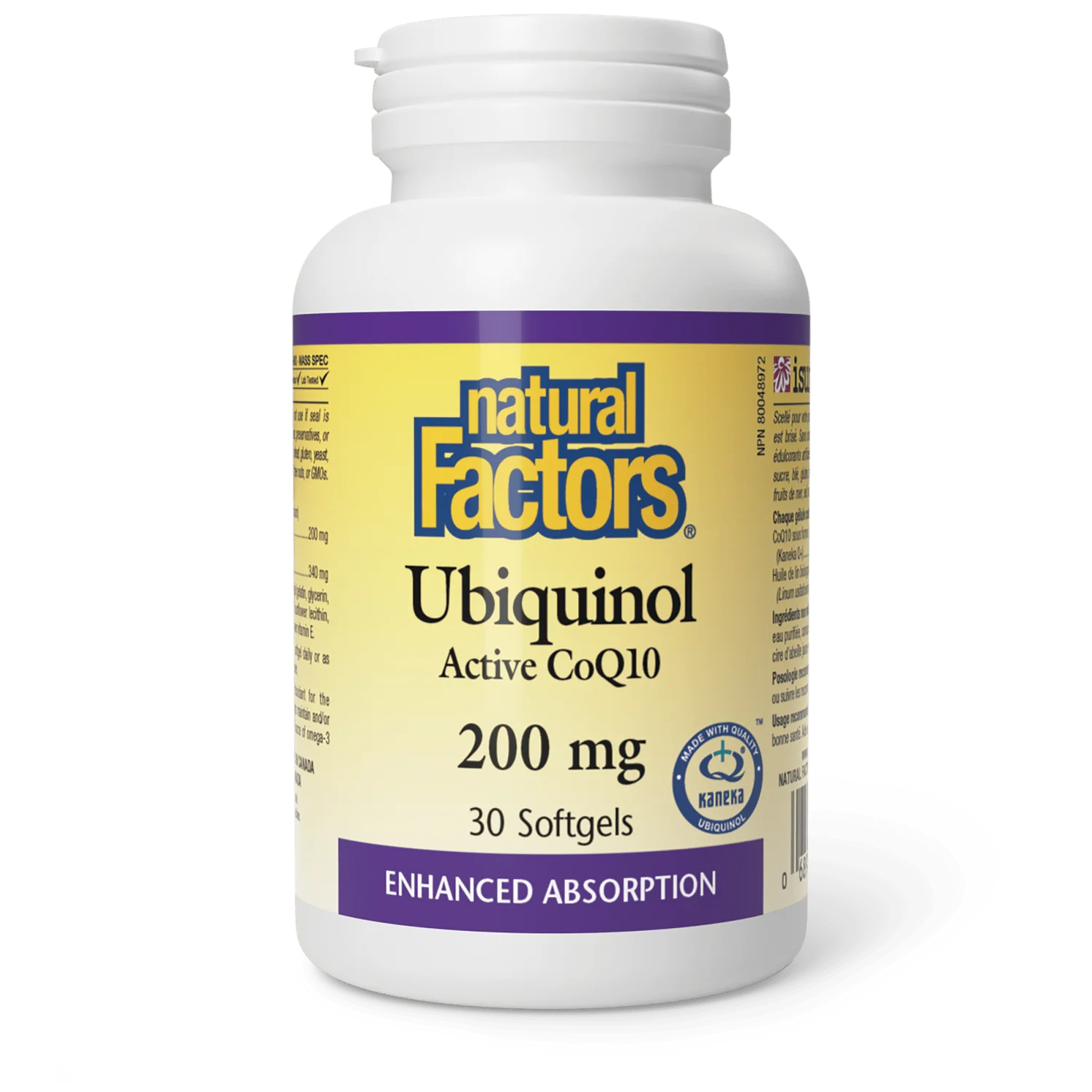 Natural Factors Ubiquinol Active CoQ10 200mg