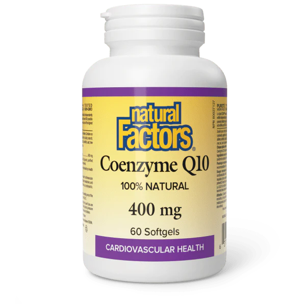 Natural Factors Coenzyme Q10 100% Natural 400mg