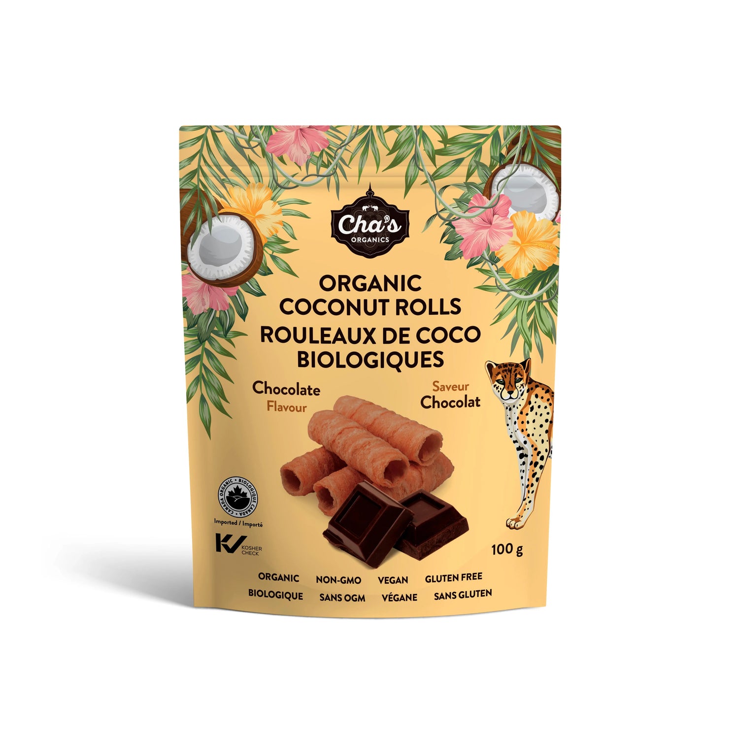 Cha's Organic Chocolate Coconut Rolls