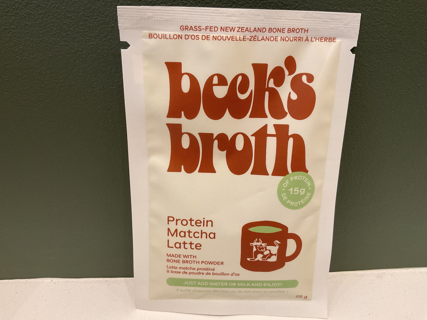 Beck's Broth Protein Matcha Latte