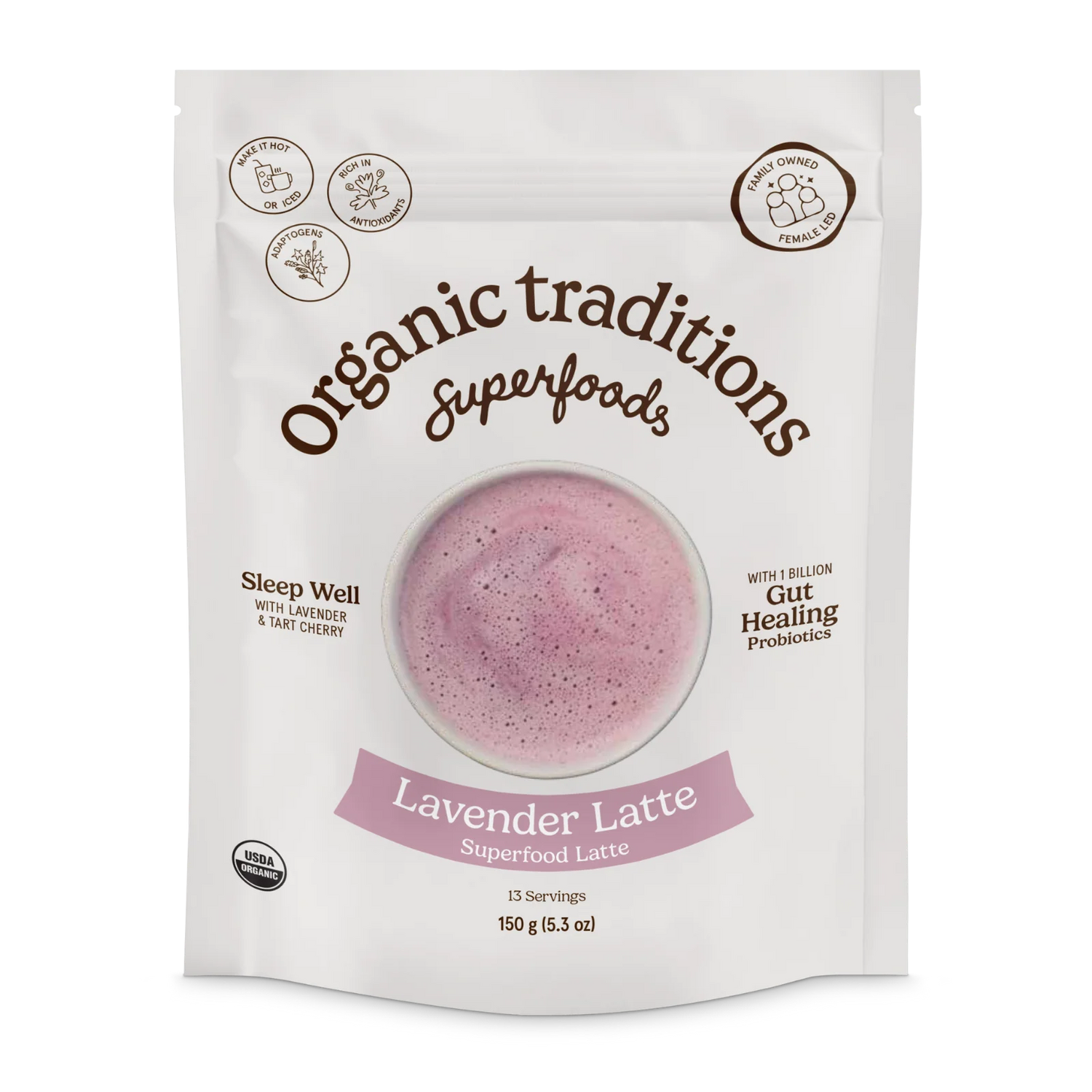 Organic Traditions Lavender Latte