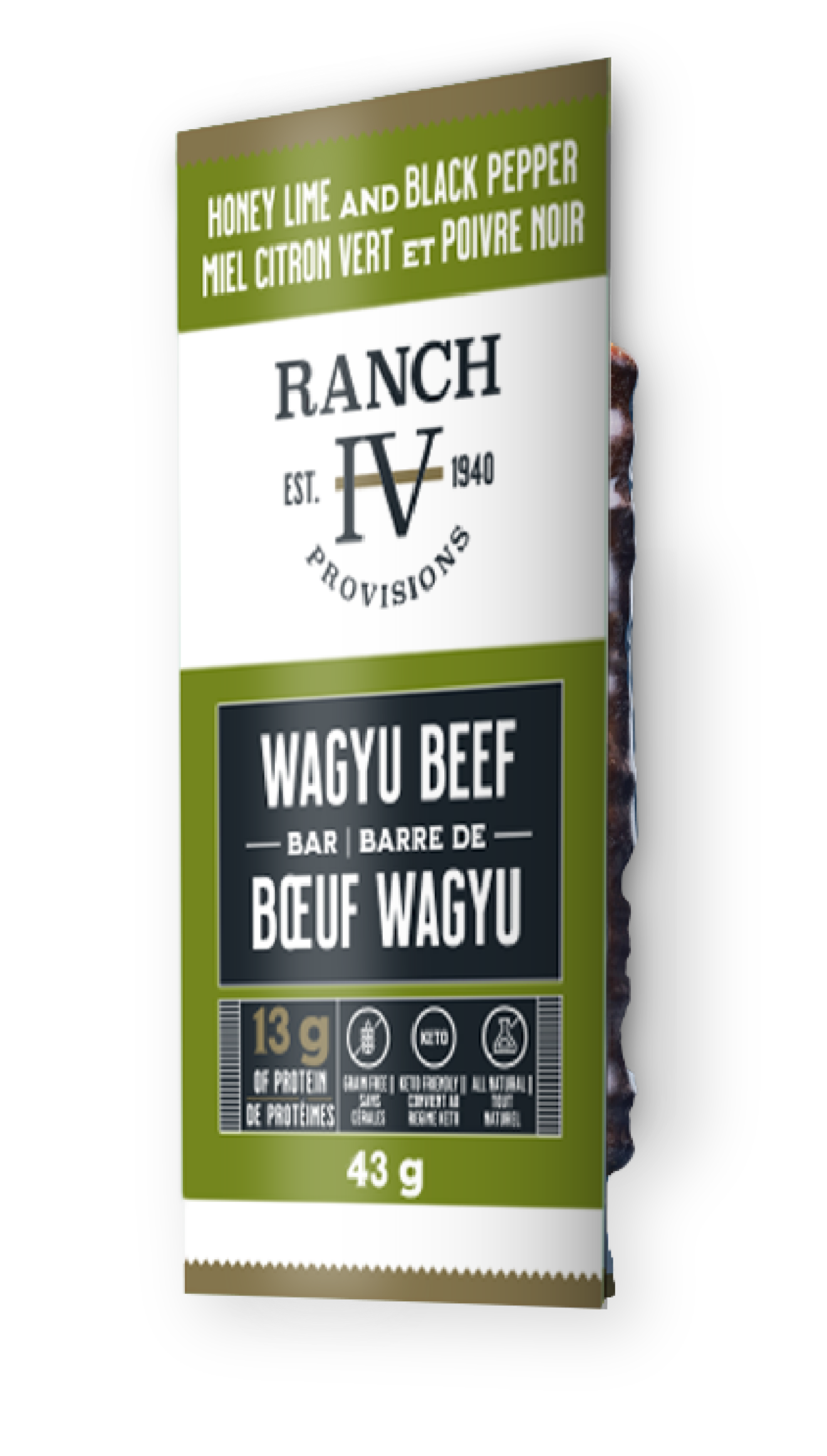 Thrive Provisions Honey Lime & Black Pepper Wagyu Beef Bar