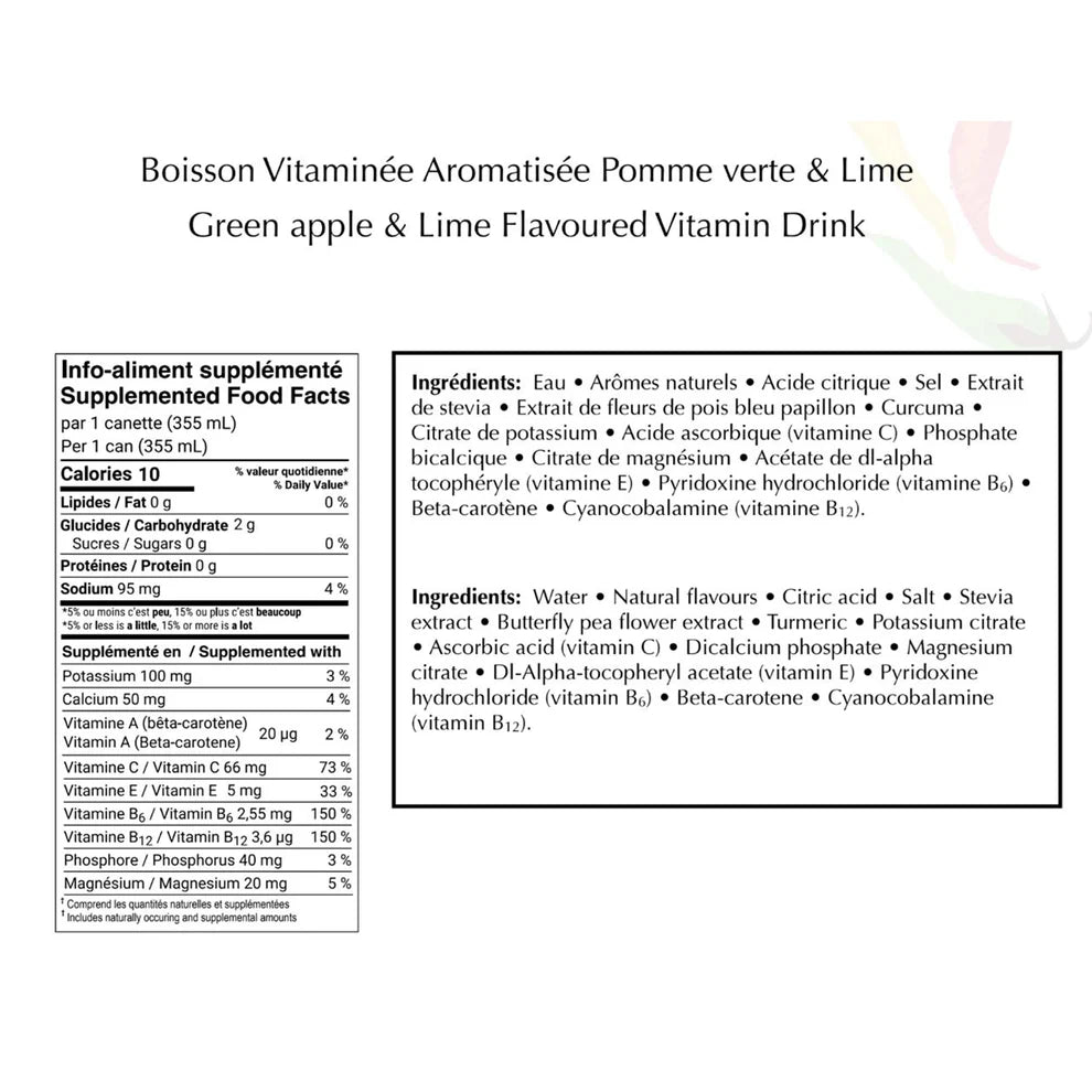 O Hydration Vitamin Water  Green Apple & Lime