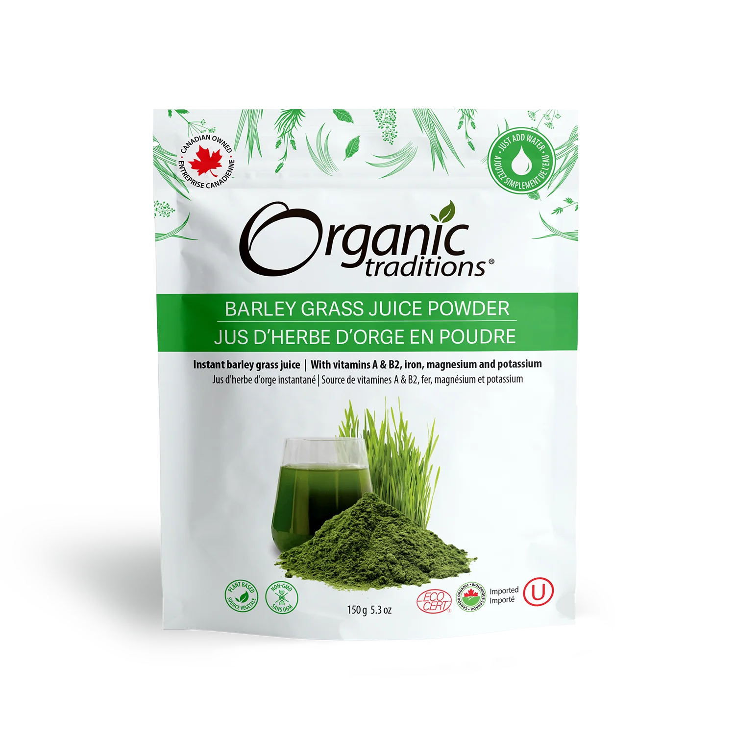 Organic Traditions Barley Grass Juice Powder