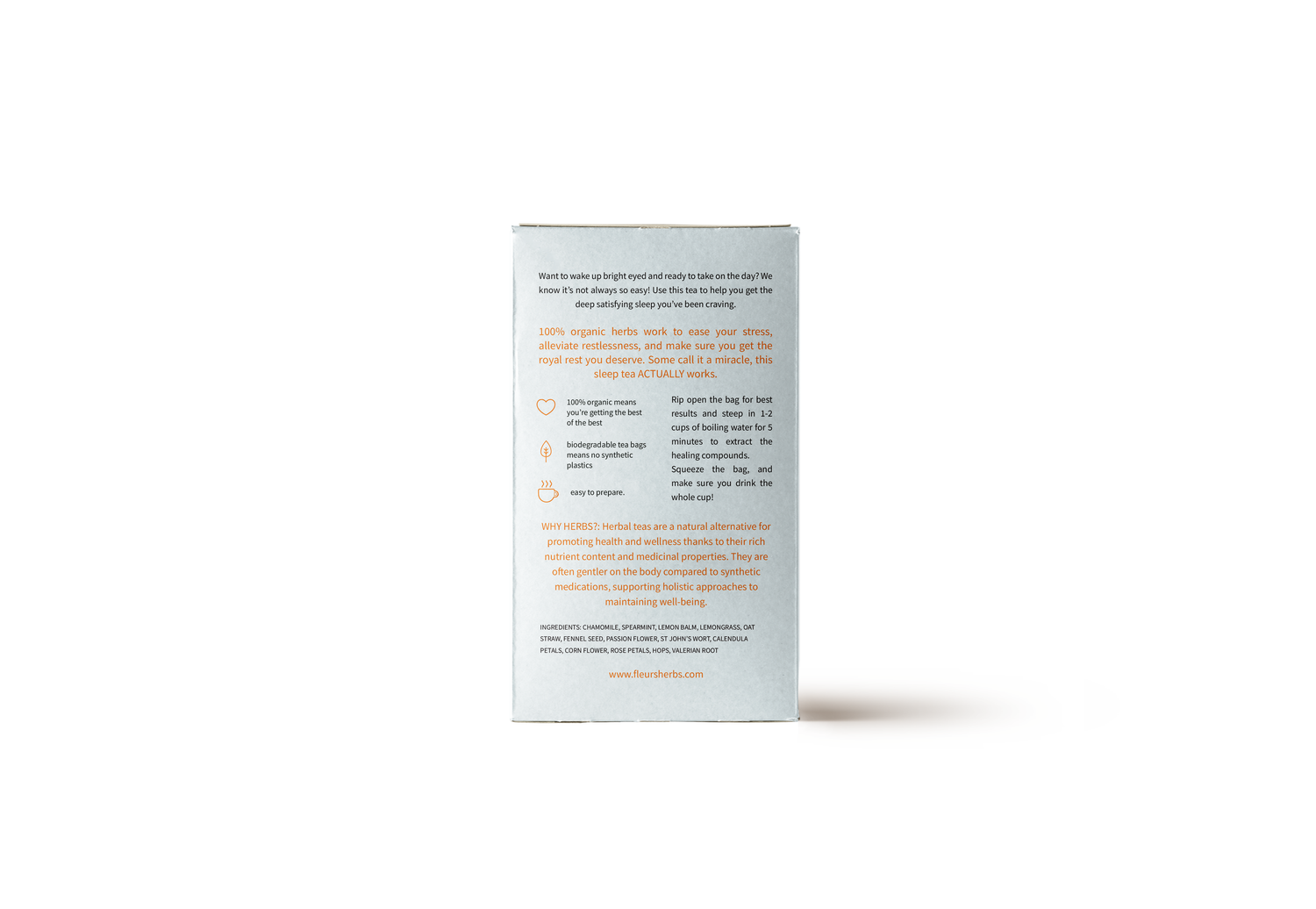 FLEURS DOZE-  DEEP SLEEP AID HERBAL TEA BAGS