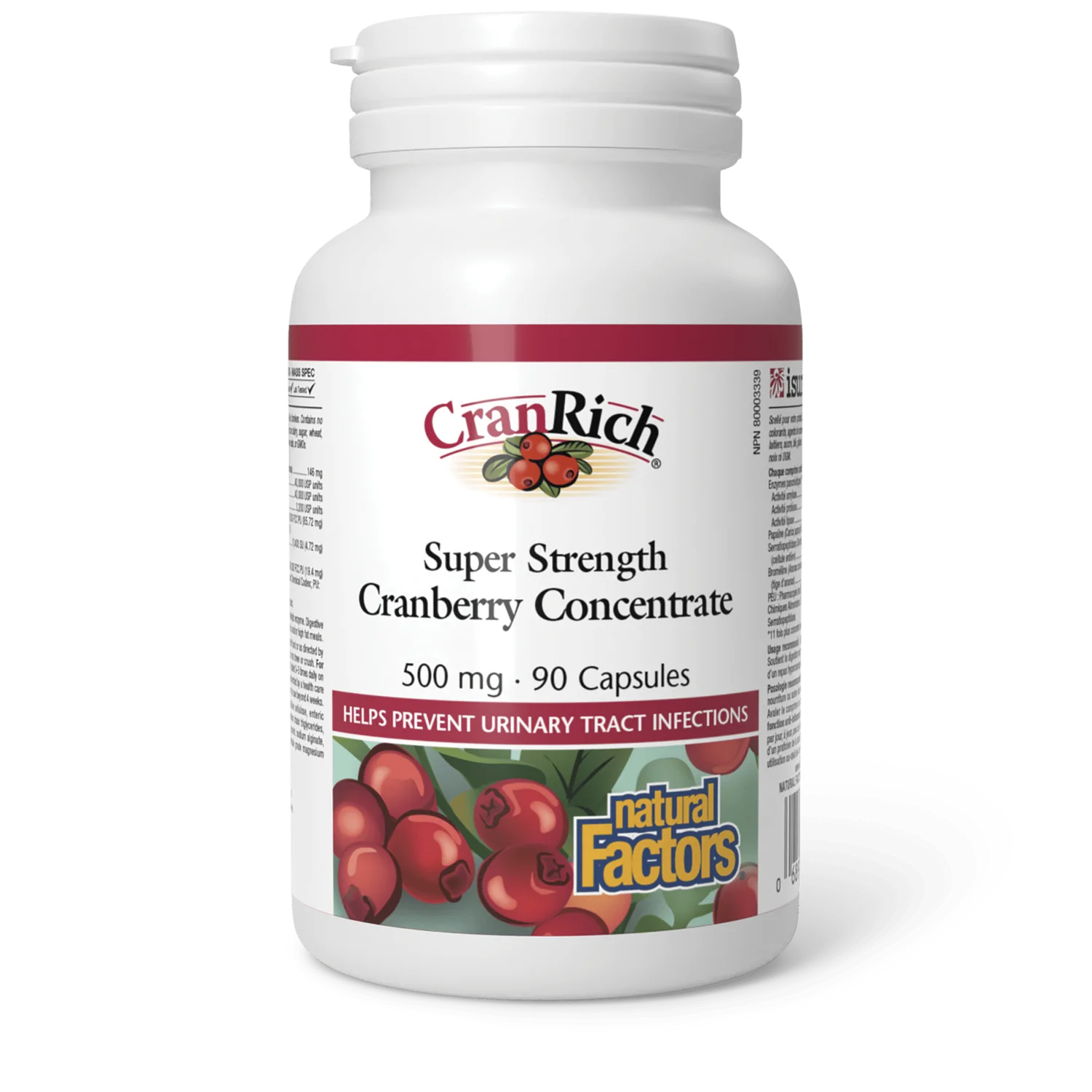 Natural Factors CranRich Super Strength Cranberry Concentrate 500mg
