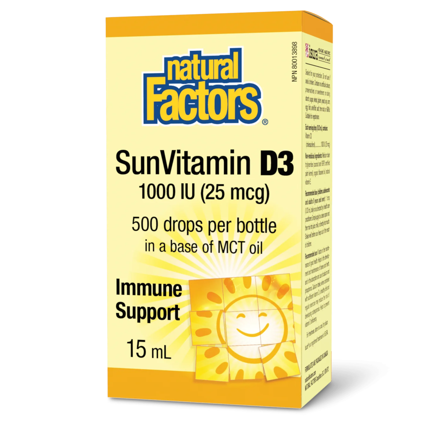 Natural Factors SunVitamin D3 Drops 1000 IU