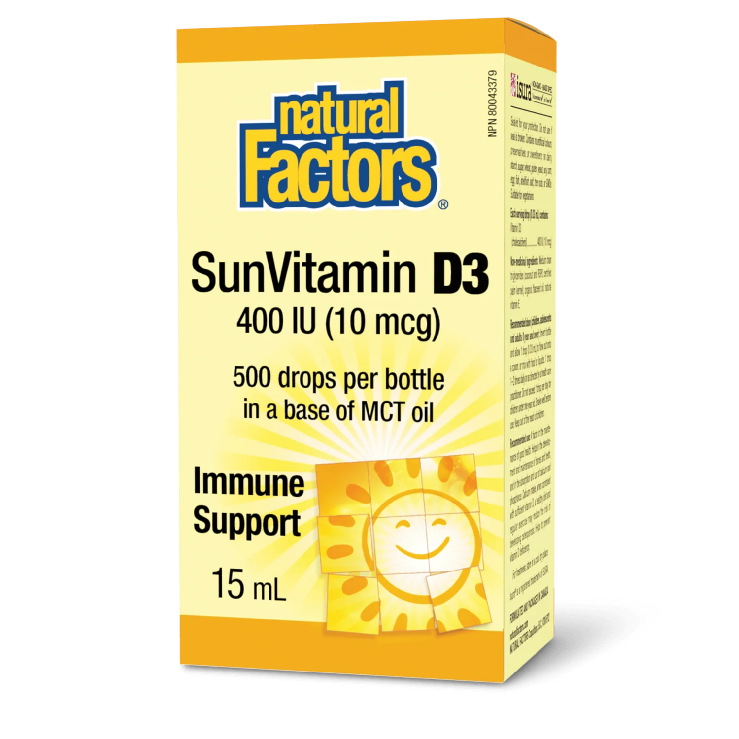 Natural Factors SunVitamin D3 Drops 400 IU