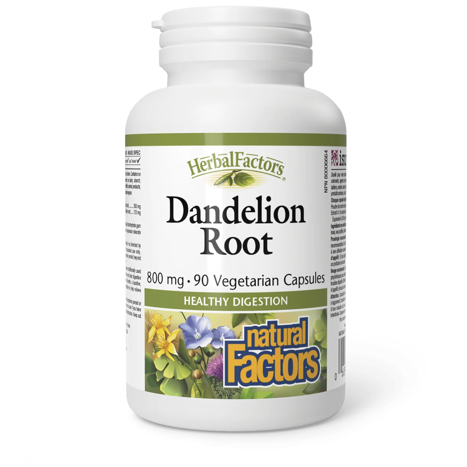 Natural Factors Herbal Factors, Dandelion Root 800mg
