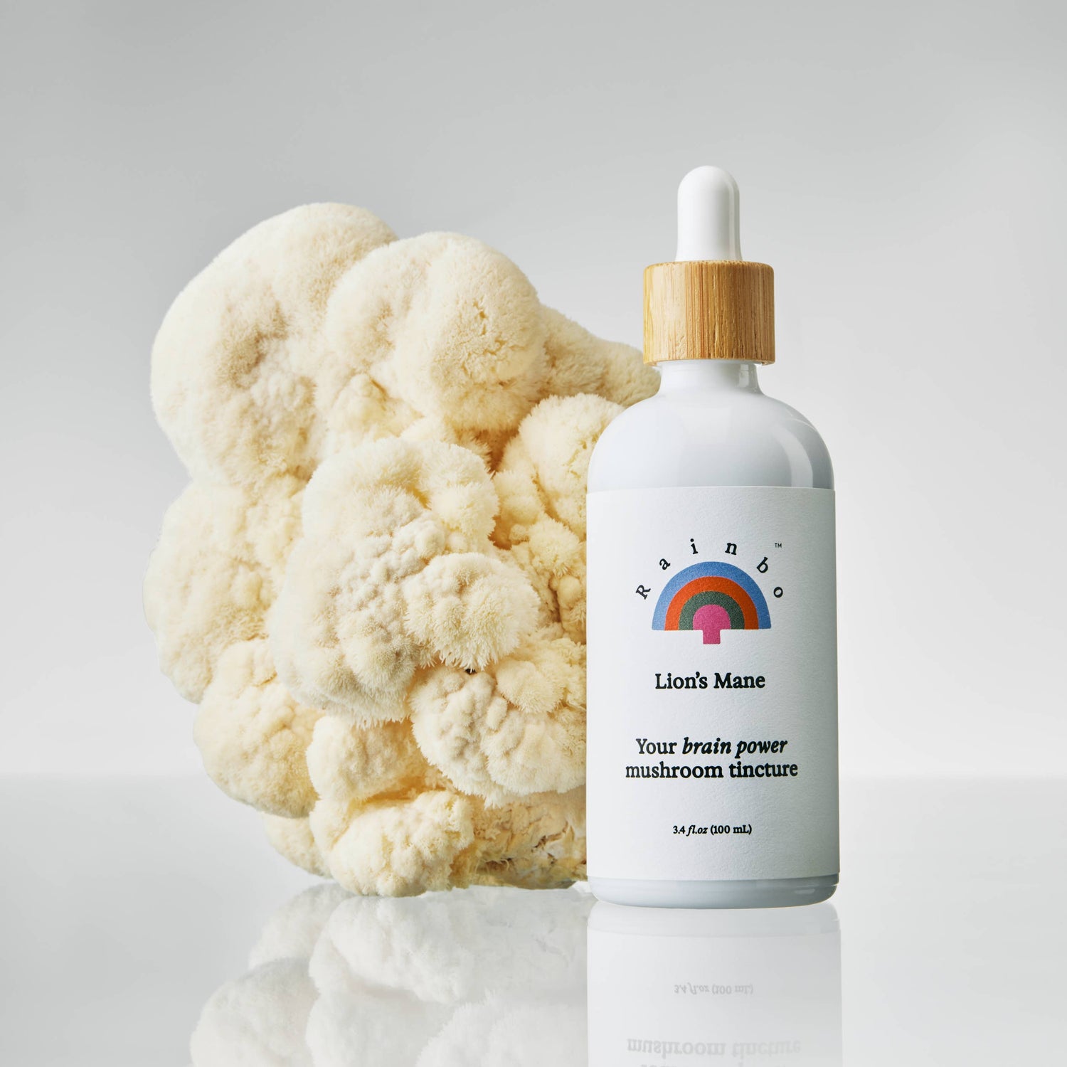 Rainbow Lion's Mane Dual Extract Tincture * Alcohol-free*