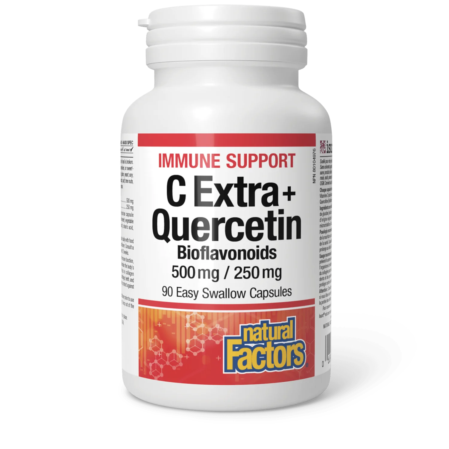 Natural Factors C Extra + Quercetin Bioflavonoids 500mg/250mg