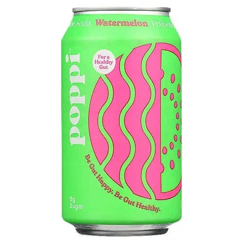 POPPI Sparkling Prebiotic Watermelon Soda