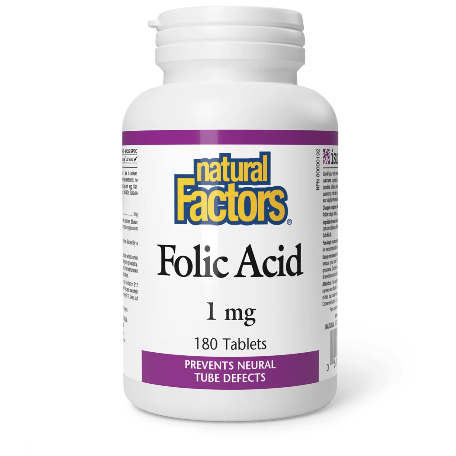 Natural Factors Folic Acid 1mg