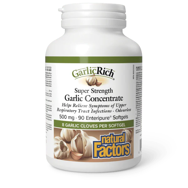 Natural Factors GarlicRich Super Strength Garlic Concentrate 500mg