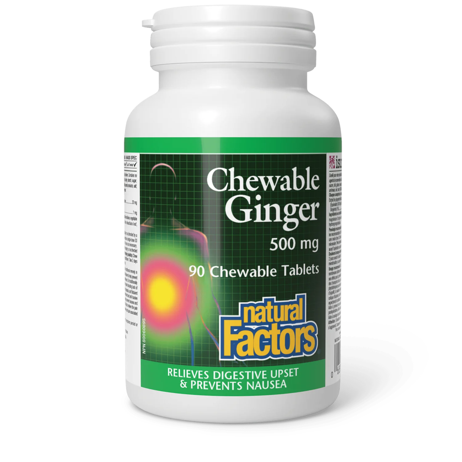 Natural Factors Chewable Ginger 500mg