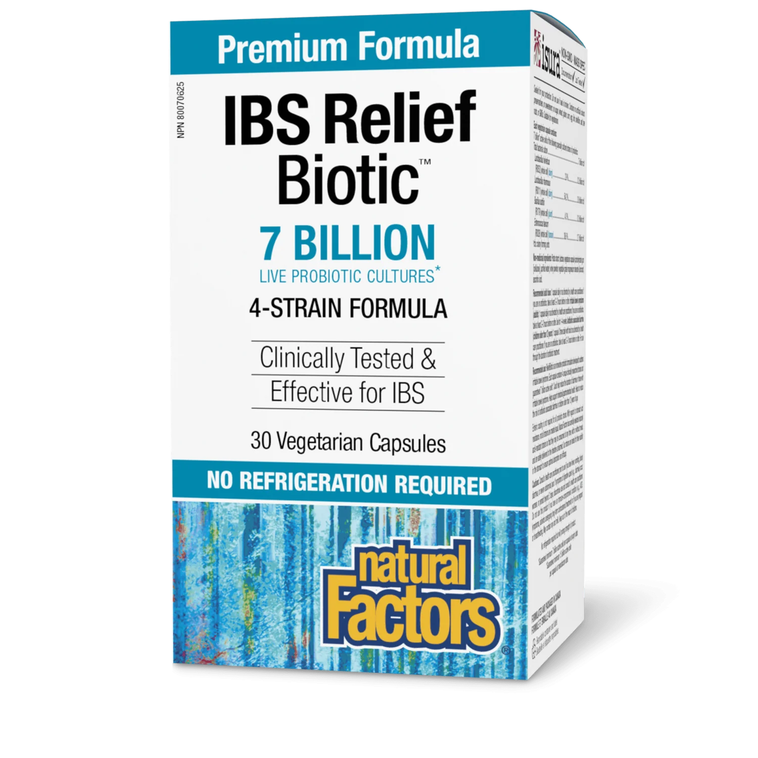 Natural Factors IBS Relief Biotic 7 Billion Live Probiotic Cultures