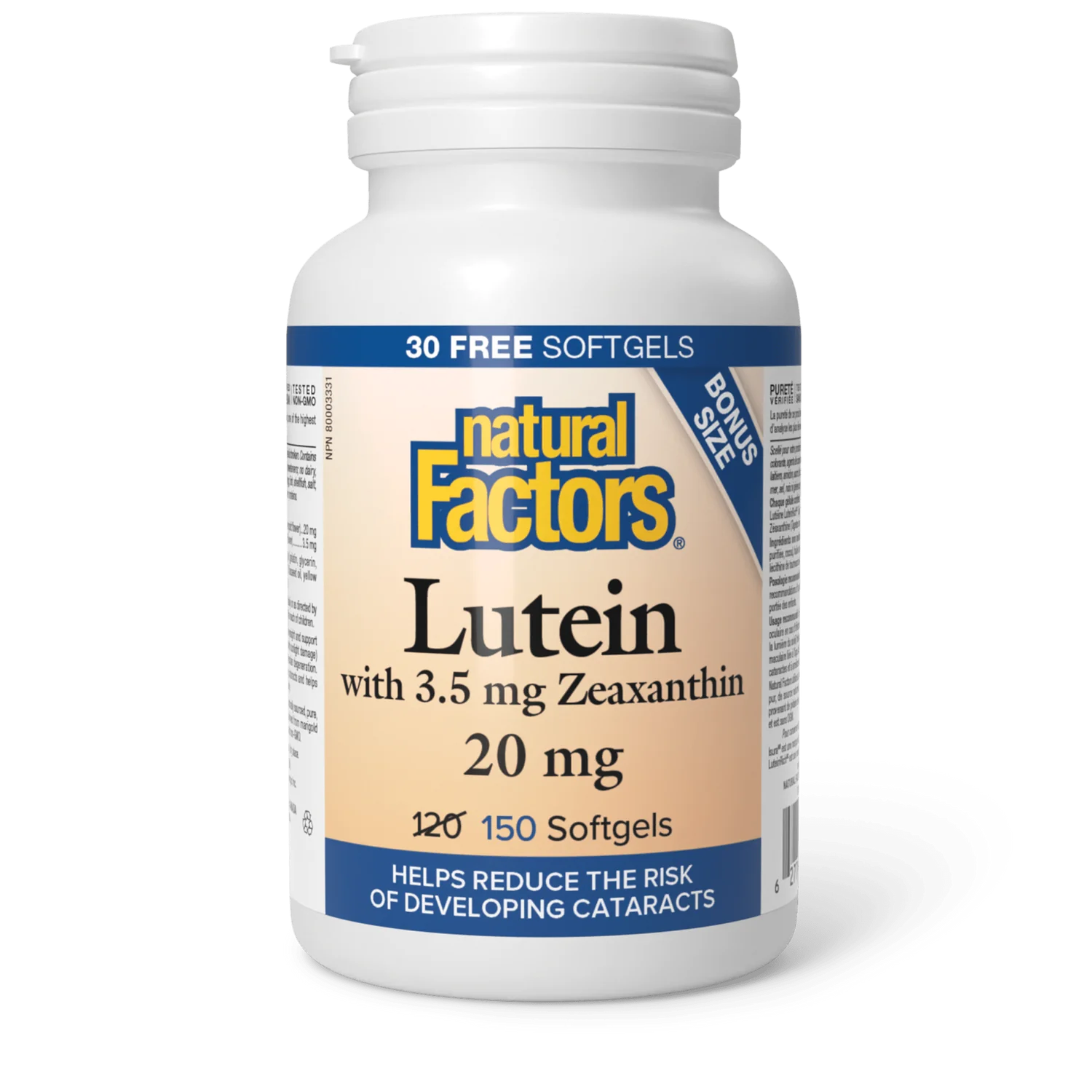 Natural Factors Lutein 20mg